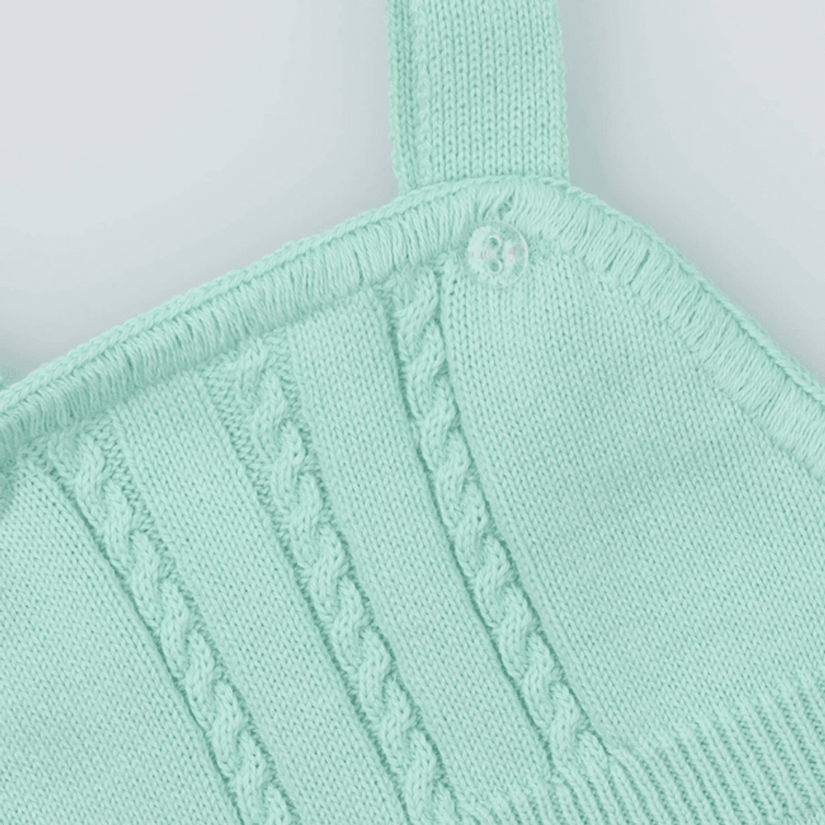 Baby Strikket Overall Lys Grønn