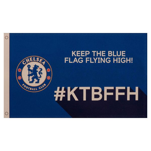 Hovedbilde Chelsea F.C. Slogan Flagg