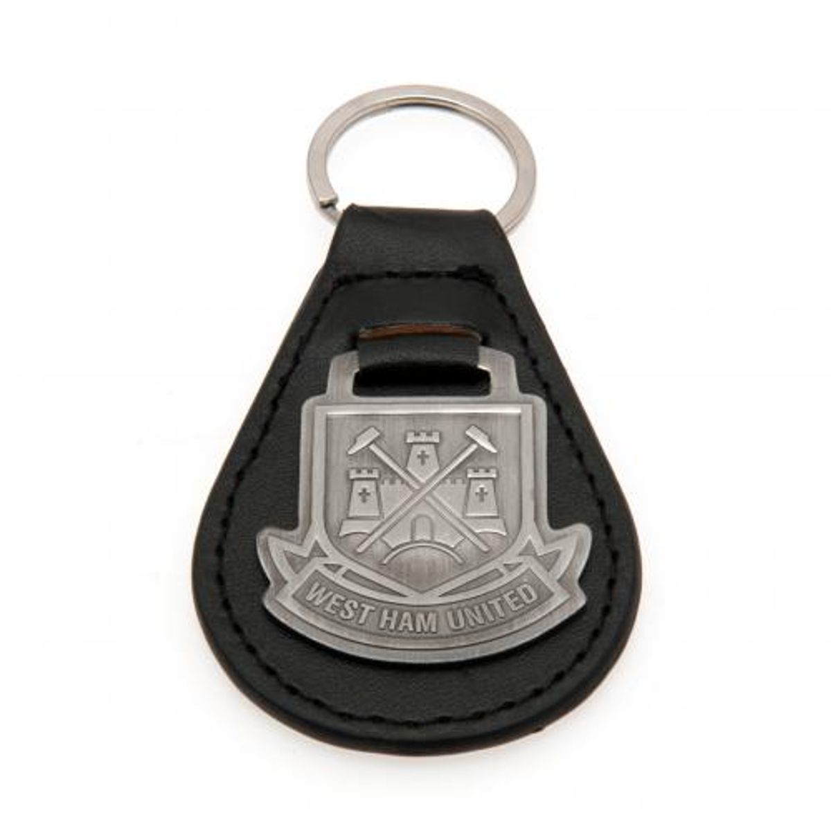 West Ham United F.C. Antique Nøkkelring I Lær